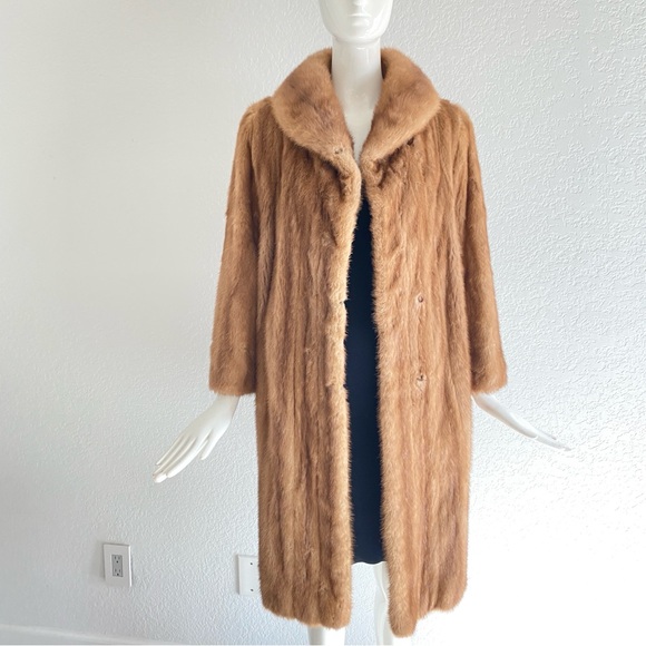 Brown Mink Fur Coat - Picture 5 of 11